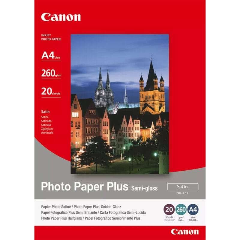 Canon SG-201 Semi-Gloss Photo Paper Plus A4